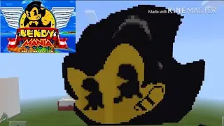 BENDY SONIC MANIA STYLE (minecraft PE) PIXEL ART ПИКСЕЛЬ АРТ