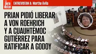 PRIAN pidió liberar a Von Roehrich y a Cuauhtémoc Gutiérrez para ratificar a Godoy: Diputada