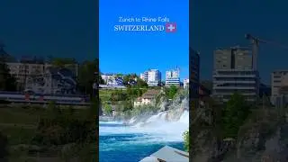 Zurich to Rhine falls | Beautiful scenic views by train 🇨🇭#shorts #zurich #switzerland #rhinefalls