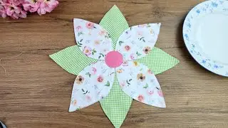 Scrap Fabric Project &ndash; How to Sew a Flower Table Mat