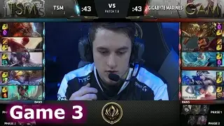 TSM vs Gigabyte Marines | Game 3 LoL MSI 2017 Play-In | TSM vs GAM G3 MSI 2017
