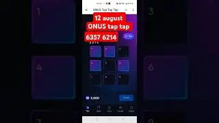 Onus tap tap daily 12 August code | Onus tap tap #onus #onusdailycode #airdrop #tap2earn
