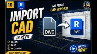 IMPORT CAD שיעור 3  ייבוא קבצי אוטוקאד לרוויט