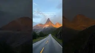 Can you believe this was at 11pm at night!? 🧡⛰️ Summer midnight sun in NORWAY 🇳🇴 #travel #norway