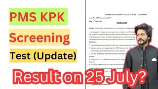 PMS KPK Screening Test Result 2025 | KPPSC PMS Result Update & Merit Details | CSSTROLOGY