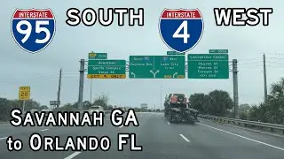 Driving from Savannah, GA to Orlando, FL via I-95 and I-4