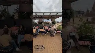 Barcelona, Spain. Rooftop Terrace Bar Kimpton Vividora Hotel
