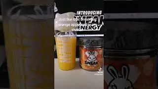 Breakfast orange appeared in my shaker. #sneakenergy #sneaklegion