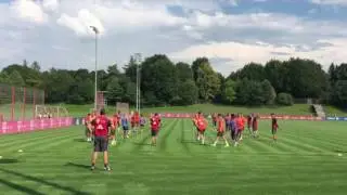 First Training with Carlo Ancelotti