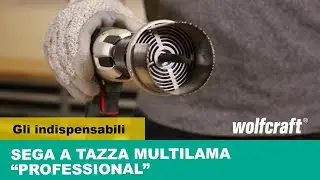 Sega a tazza multilama per legno, plastica e cartongesso | wolfcraft