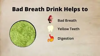Justvedic Bad Breath & Whitening Drink Mix - Helps with Digestion, Bad Breath #digestion #badbreath
