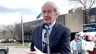 Senator Ed Markey Speaks at Bearing Witness at Burlington ICE