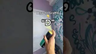 How to simple graffiti letter &ldquo;D&rdquo; 👈 #graffitialphabet