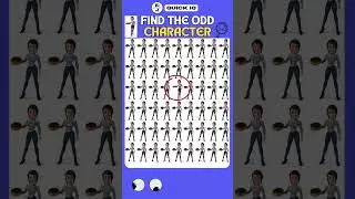 Find the Odd Character! 🔍✨| Quick IQ | #cartoon #brainteaser #emojichallenge #youtubeshorts #shorts