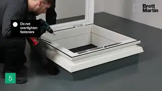 TB189 Powered Opening Dome on builder&rsquo;s upstand   Mardome Trade installation guide