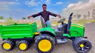 My New Unboxing Blog | John Deere 5310 Tractor + Trolley | Making By Heavy DC Gear Motor |