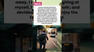 A Missed Bus Moment - Learn English with Stories #shorts #viralshorts  #learningenglish  #english