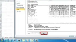 Enable Data Analysis ToolPak in Excel
