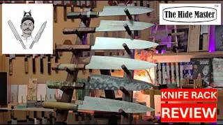 Elevate your treasured kitchen knives with this Knife Rack