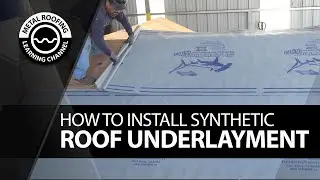 How To Install Roofing Underlayment. EASY Dry-In Video To Install Synthetic Roofing Underlayment.