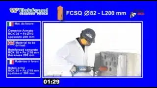 Disco diamantato Work Diamond FCSQ L200