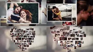 🔥43🔥Romantic photo Mosaic Slideshow | Elegant Love Story Photo Mosaic heart Video for Couples