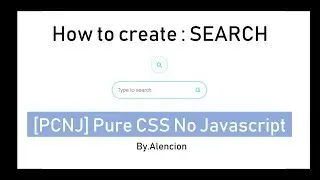 [PCNJ]Pure CSS No Javascript hover effect Search : slide