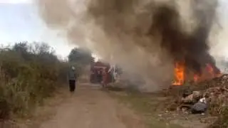 Incendio en Colonia Caroya