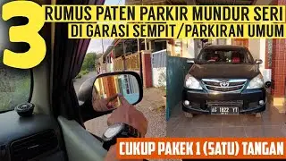 TUTORIAL SINGKAT PARKIR SERI MUNDUR DI GARASI ATAU DI PARKIRAN UMUM‼️ PERHATIKAN RUMUSNYA‼️ MUDAH‼️