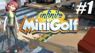 Let's Play Infinite MiniGolf 2 Player Gameplay Part 1 Giant Home -Multiplayer Monday