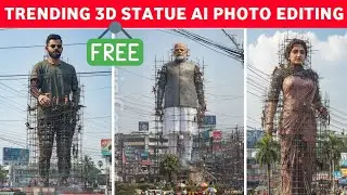 Trending Instagram Viral 3D Statue Ai Photo Editing | Gemini 3D Ai Photo Editing