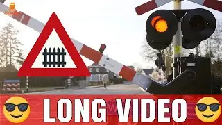 DUTCH RAILROAD CROSSING  - 😎 LONG VIDEO 😎 - Maarheeze - Stationsstraat