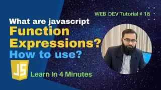 What are function expression in javascript | javascript anonymous function | Web Dev Tutorial # 18