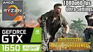 PUBG PC | Ryzen 3 3200g 3.85 Ghz Overclock with Gtx 1650 Super 1080p60 Ultra settings