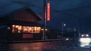 Late Night Japanese Lofi 🌧️ Rain Ambience for Deep Study Motivation