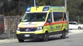 Ambulanza SUEM 118 San Don&agrave; - Italian ambulance responding code 3