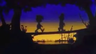 Pogo Possum and Porky Pine going fishing