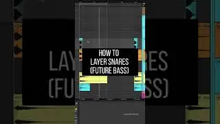 How to Layer and Process Snares (Future Bass) #shorts