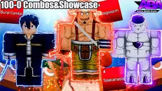 NEW! GOD USOPP KIRITO FRIEZA 100-0 COMBOS AND SHOWCASE! [ABA] [Roblox] [Anime Battle Arena]