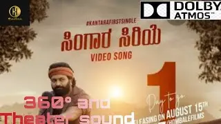 Kantara - #singarasiriye song | Bass and Theater sound effect | Vijay prakash and anany ||
