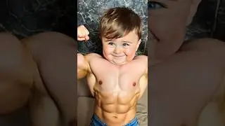 Baby Bodybuilder 💪😱 #bodybuilding #baby