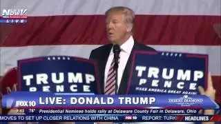 Donald Trump RALLY in Delaware OHIO - 1ST SPEECH After Final Presidential Debate - FNN