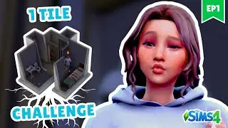 Trying the 1 TILE CHALLENGE in the Sims 4 - EP1