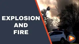 Scene of Explosion and Fire at Quince Orchard Apartments