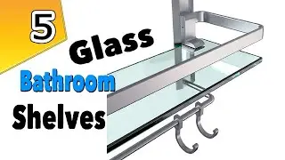Best Glass Bathroom Shelves Brushed Nickel
