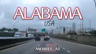 [4K] Mobile, Alabama | Driving Tour - Pensacola to Mobile, I 10, 3/2024 🇺🇸 | 모빌, 알라바마, 미국