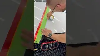 Audi RS5 Stripe Wrap &ndash; Red, Yellow & Matte Black Combo