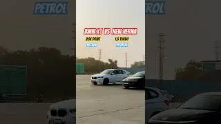 Friendly Drag Between BMW X1 V/S HYUNDAI VERNA TURBO ‼️ #youtubeshorts #modified #dragrace