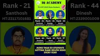 ICET 2024 SCHOLARSHIP TEST 2 ON MARCH 3 / DOWNLOAD IQ ACADEMY APP