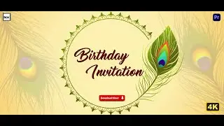 Birthday Invitation Title_001 in Premiere Pro 2023 || Birthday Invitation Title Pack || #editbox